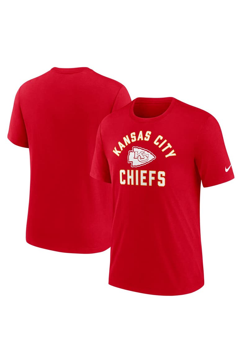 Men's Nike Red Kansas City Chiefs Favorable Timeline Tri-Blend T-Shirt, Alternate, color, Red