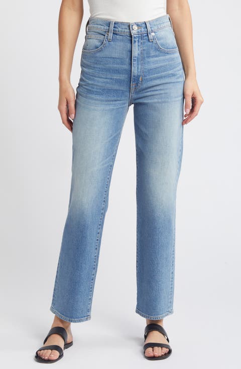 London High Waist Straight Leg Jeans