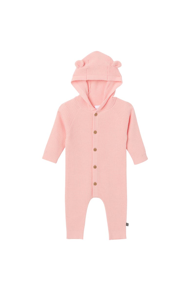 Modern Moments<sup>™</sup> by Gerber Hooded Sweater Romper, Main, color, Pink