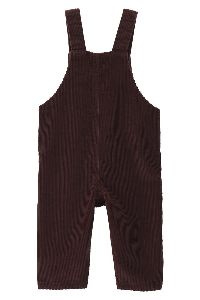 Organic Cotton Overalls, Alternate, color, BROWN