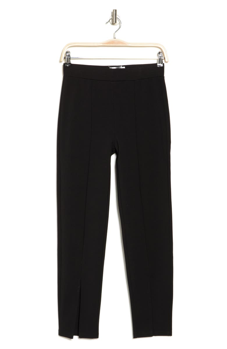 PATRIZIA LUCA Slit Front Ankle Pants, Alternate, color, Black