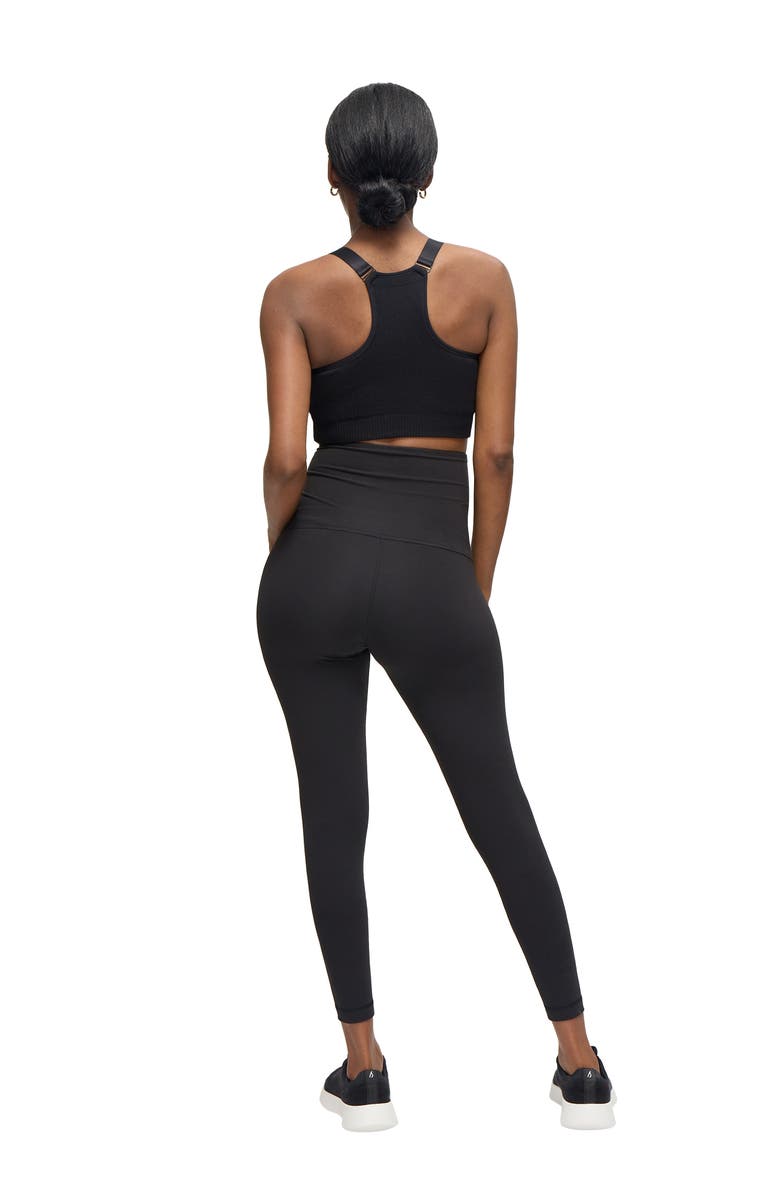 Ingrid & Isabel Seamless Nursing Maternity Sports Bra, Alternate, color, Black