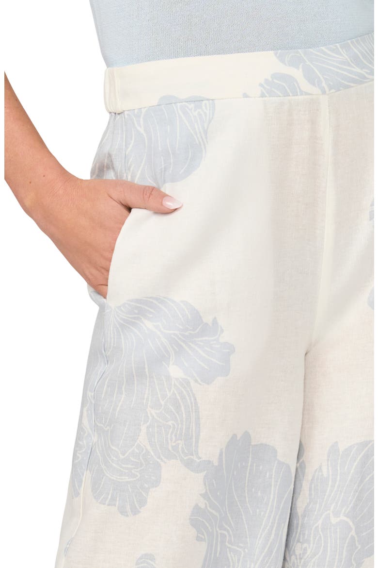 Easy Wide Leg Linen Blend Pants, Alternate, color, AIRY BLUE