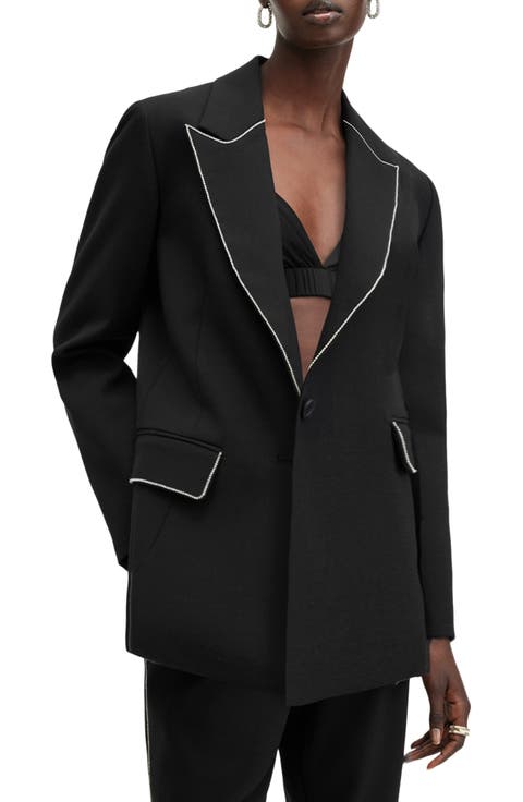 Atlas Krys Rhinestone Embellished Blazer