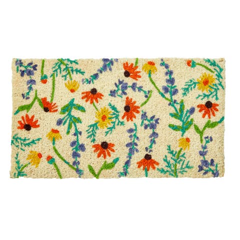 Field Flower Coir Mat Multi Coir Everyday,Summer