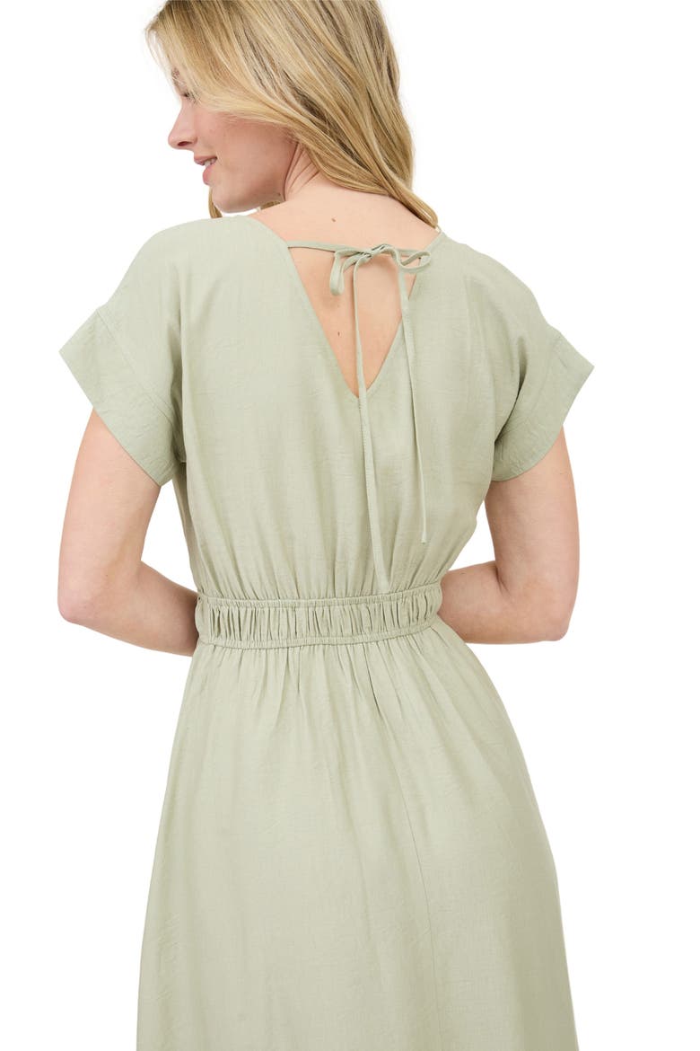 Asymmetric Shift Dress, Alternate, color, LIGHT OLIVE
