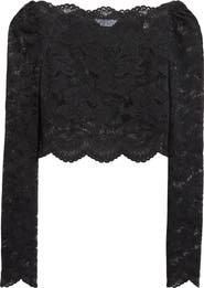 Rabanne Stretch Lace Crop Top