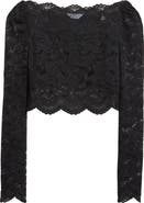 Rabanne Stretch Lace Crop Top