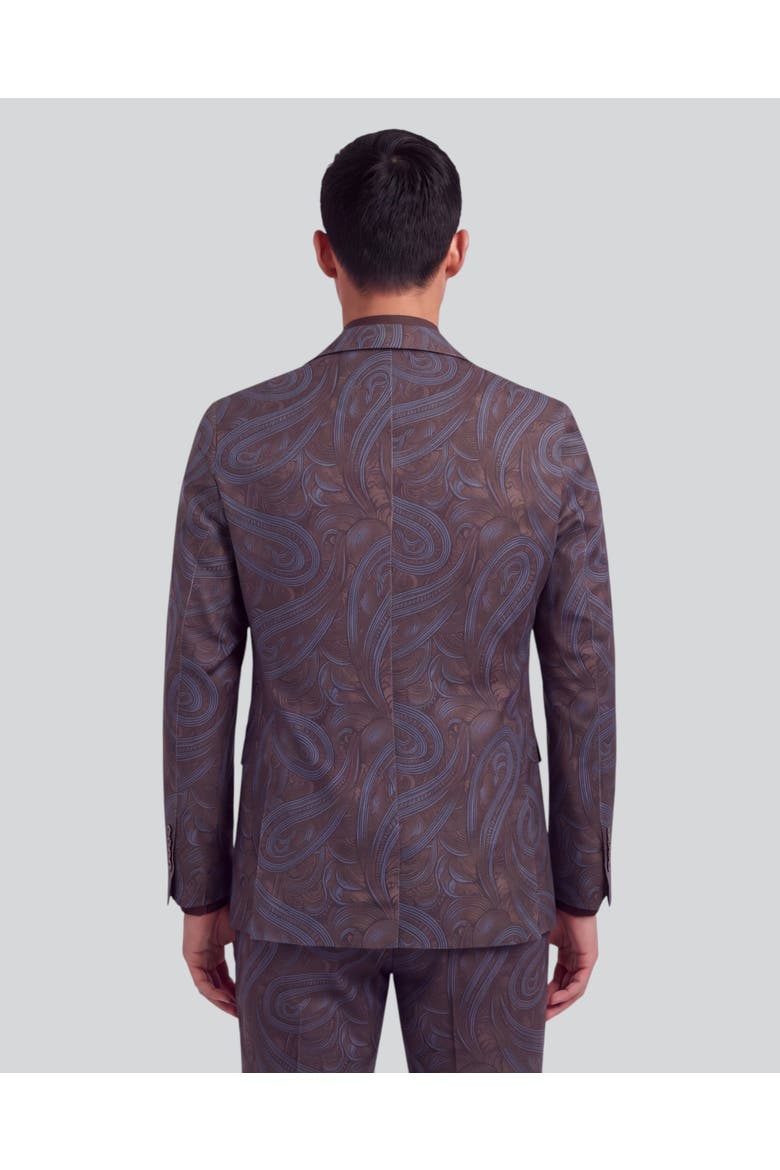 Stretch Tailored Blazer, Alternate, color, Paisley Badalona Brownie