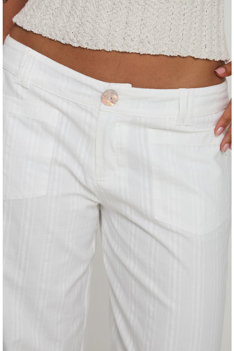 Vendi Low Rise Wide Leg Pants, Alternate, color, WHITE
