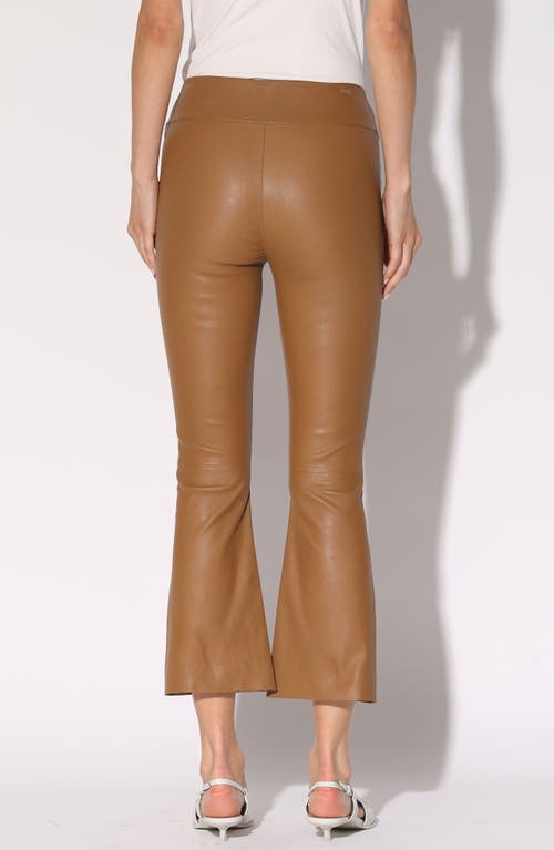 WALTER BAKER WALTER BAKER LUISA LEATHER CROP FLARE LEG PANTS