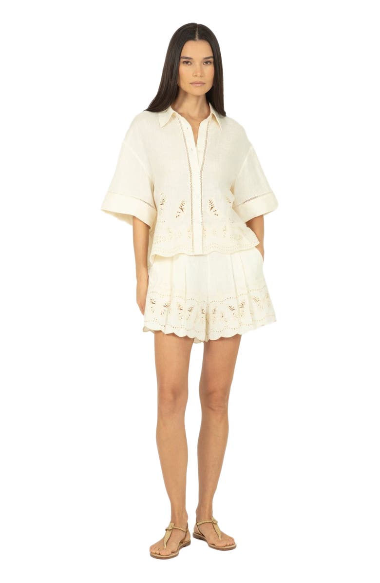 SECRET MISSION Marlene Top, Alternate, color, Antique Crème