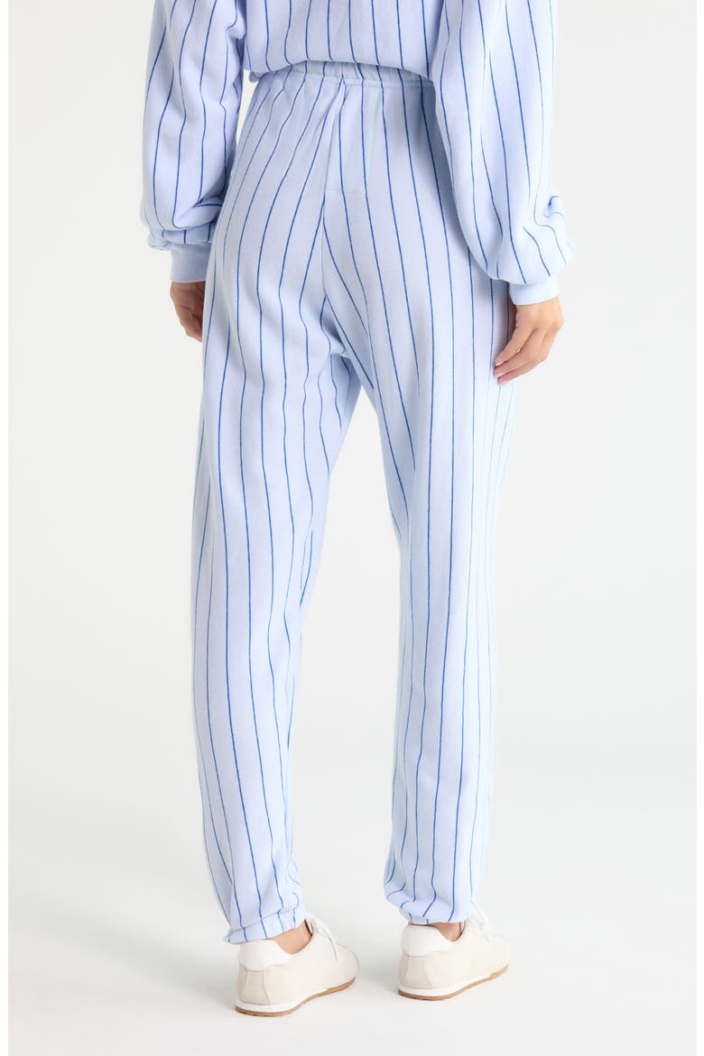 Los Angeles Dodgers Pinstriped Sweatpants, Alternate, color, WHITE/ BLUE