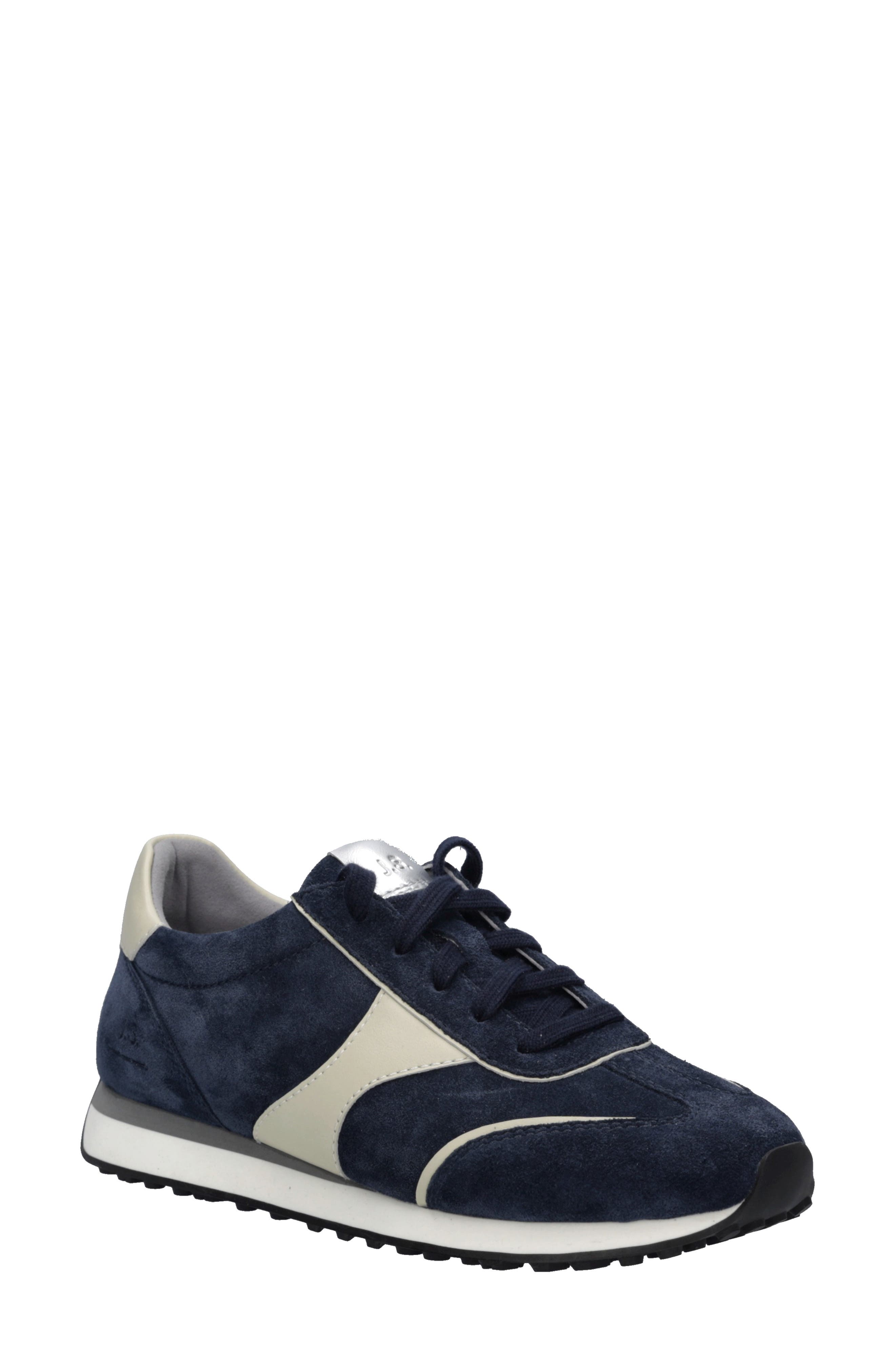 Miley 01 Leather Sneaker, Main, color, INDIGO