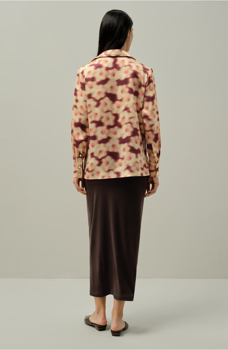 Lilysilk Daffodil Print Silk Blouse, Alternate, color, Daffodil Dream