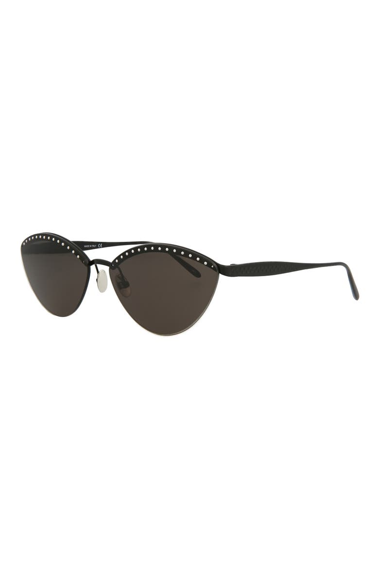 61mm Cat Eye Sunglasses, Alternate, color, BLACK BLACK GREY