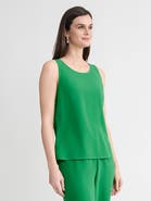 Misook Classic Crepe de Chine Tank Top