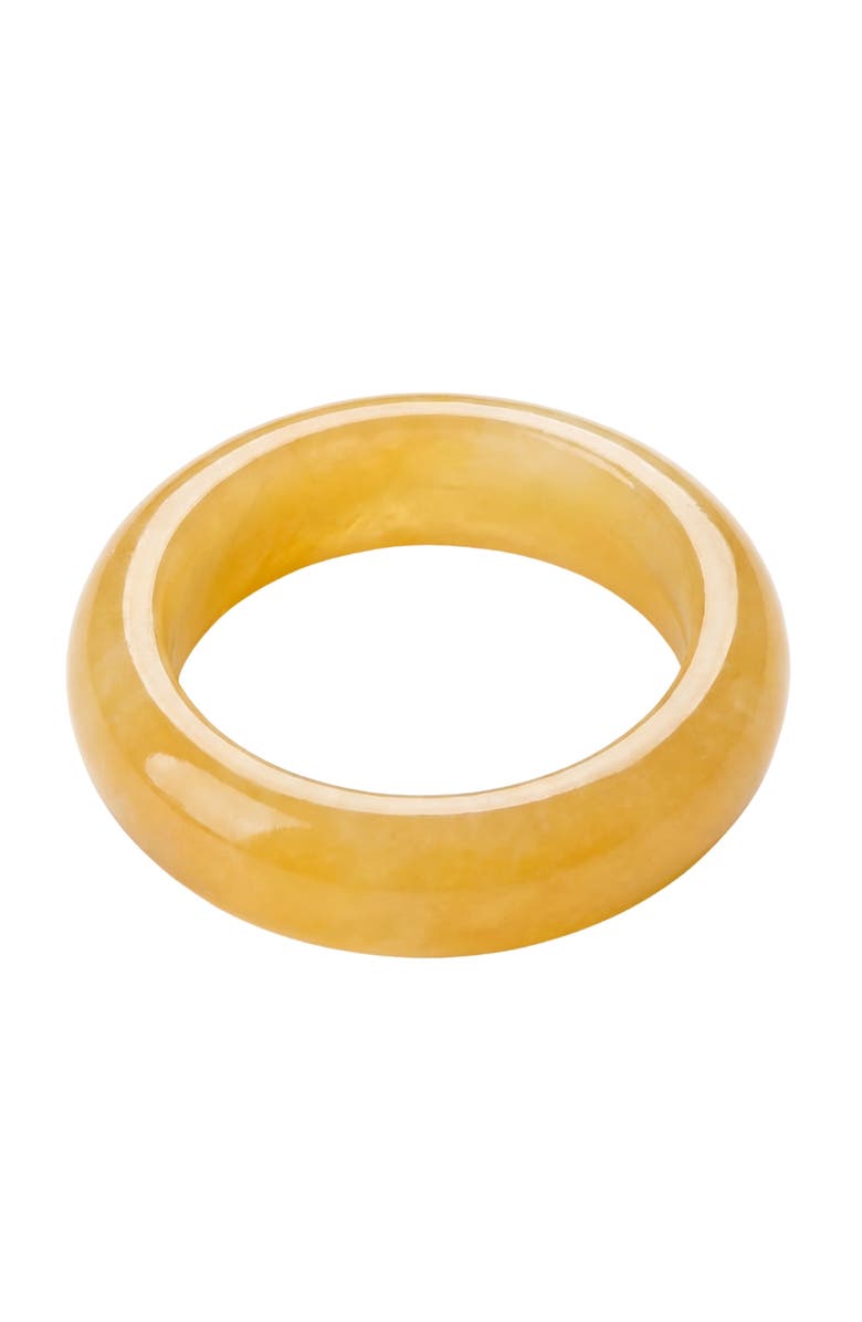 seree Carrie Yellow jade ring, Alternate, color, Yellow