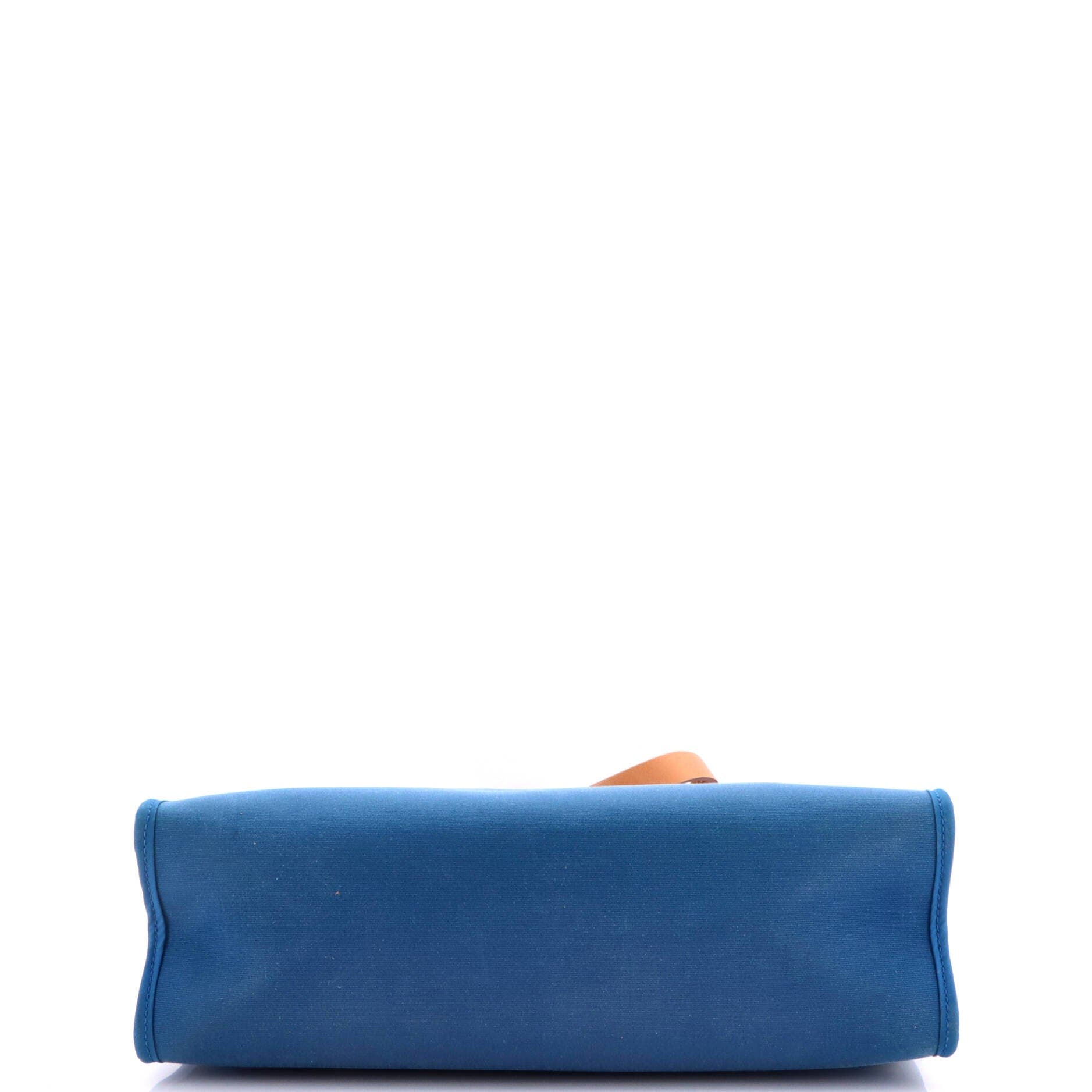 Herbag Zip Leather and Toile 31, Alternate, color, Blue