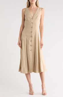 Veronica Beard Lou Linen Blend Dress