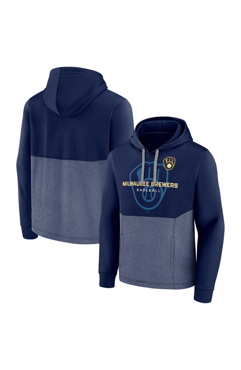 FANATICS Men's Fanatics Branded Navy Milwaukee Brewers Call the Shots Pullover Hoodie, Alternate, color, 