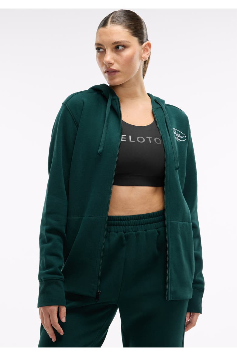 Soft Fleece Full Zip Hoodie, Alternate, color, Pine