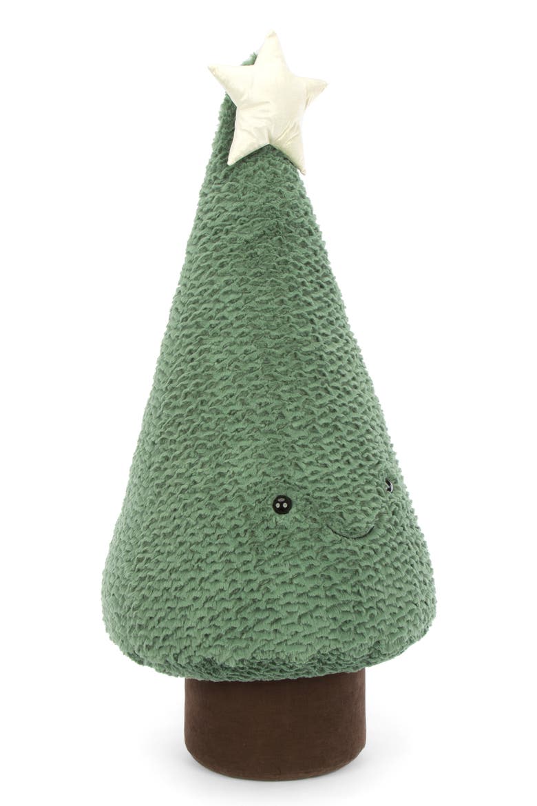 Amuseable Blue Spruce Christmas Tree Plush Toy, Main, color, GREEN