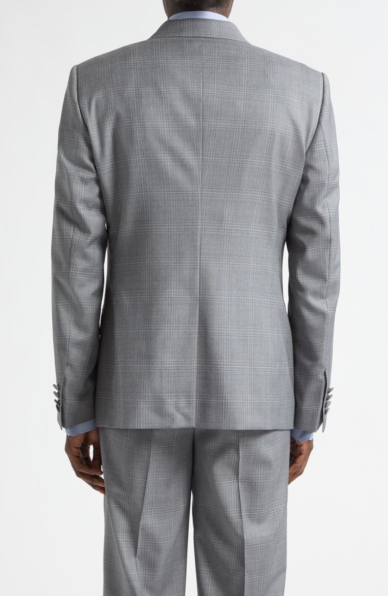 Dolce&Gabbana New Martini Fit Glen Plaid Virgin Wool Double Breasted Blazer, Alternate, color, Quadri-Check-Tartan