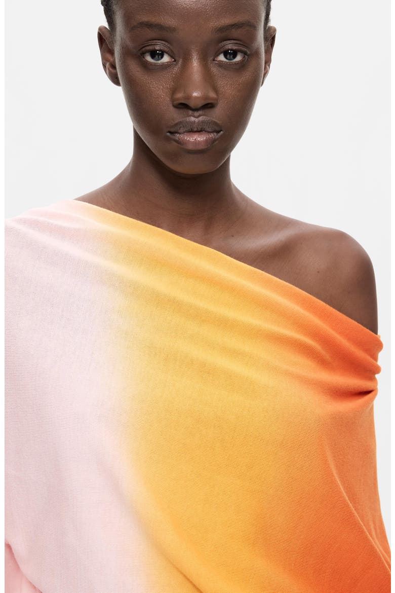 Gradient Effect Knit Sweater, Alternate, color, ORANGE