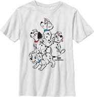 One Hundred and One Dalmatians Boy's One Hundred and One Dalmatians Rolly, Lucky and Siblings Ready To Play Graphic T-Shirt