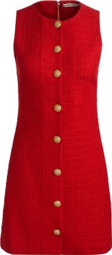 Alice + Olivia Cade Tweed Minidress
