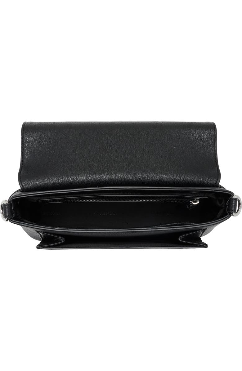 Calvin Klein Alia Satchel Bag, Alternate, color, Black/ Silver