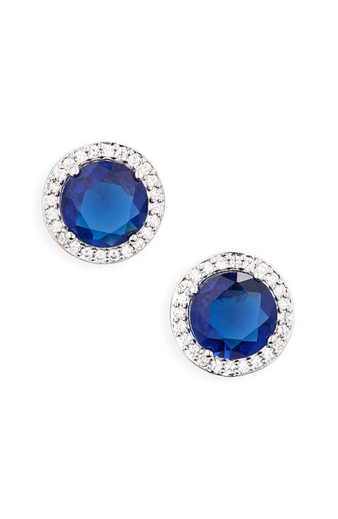 Halo Crystal Stud Earrings