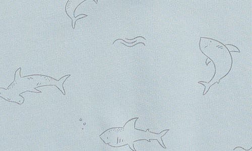 Rylee + Cru Kids' Sharks Terry Jumpsuit In Sharks