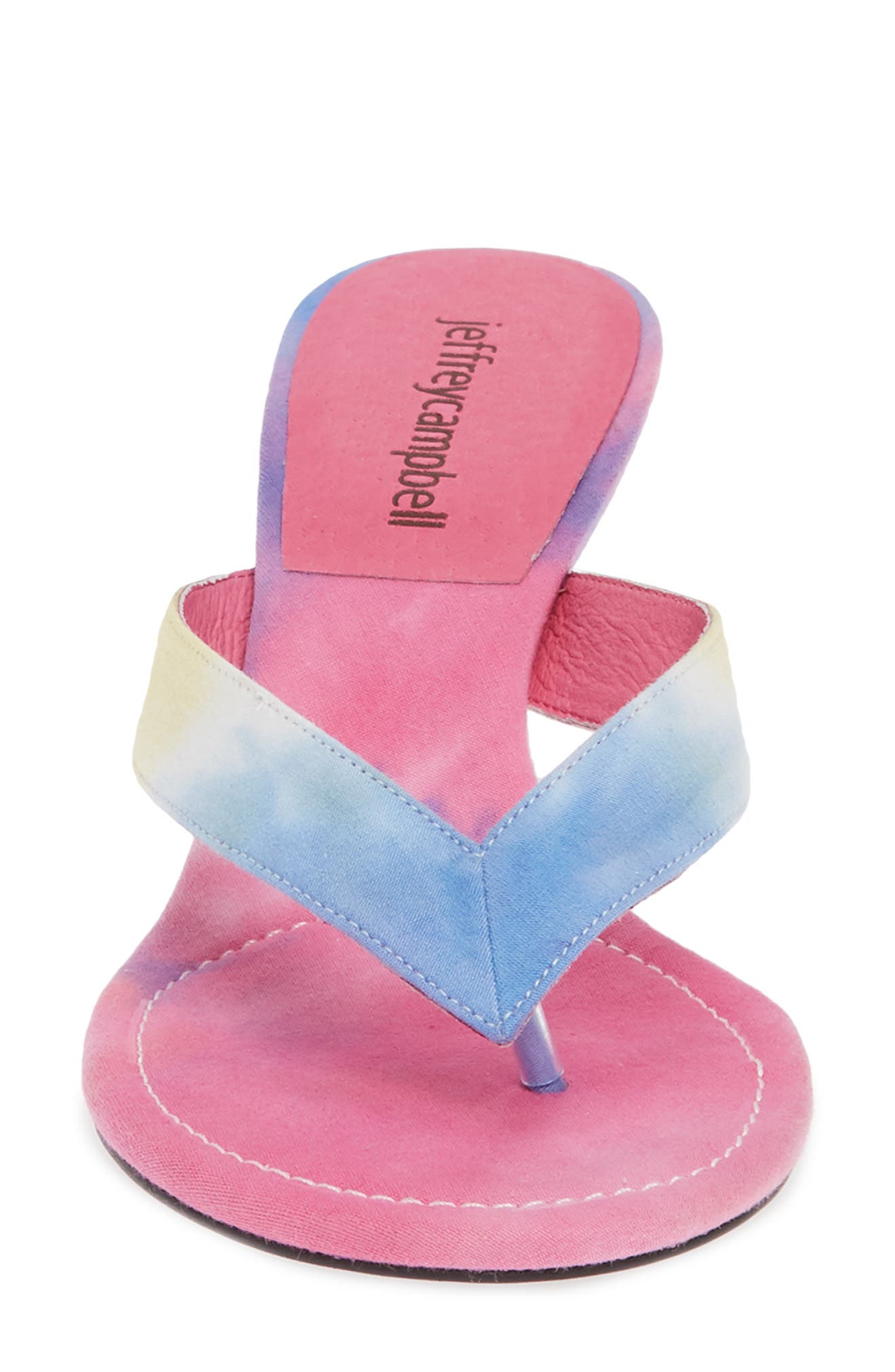 The One Slide Sandal, Alternate, color, PINK BLUE TIE DYE
