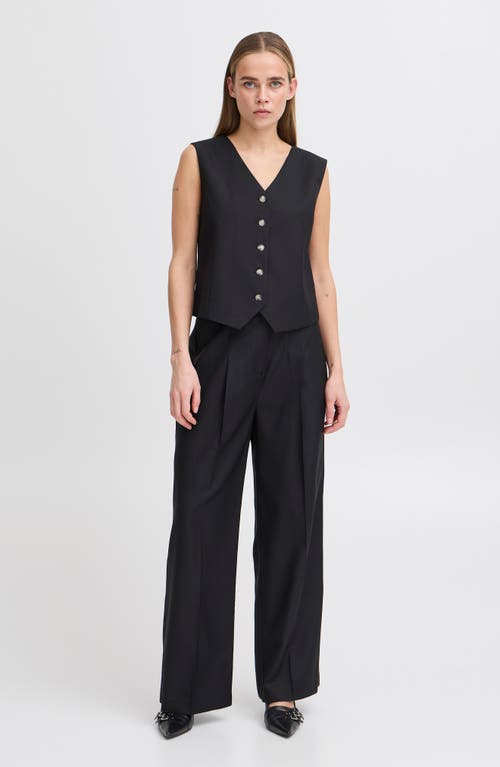 Shop Ichi Suit Vest In Black