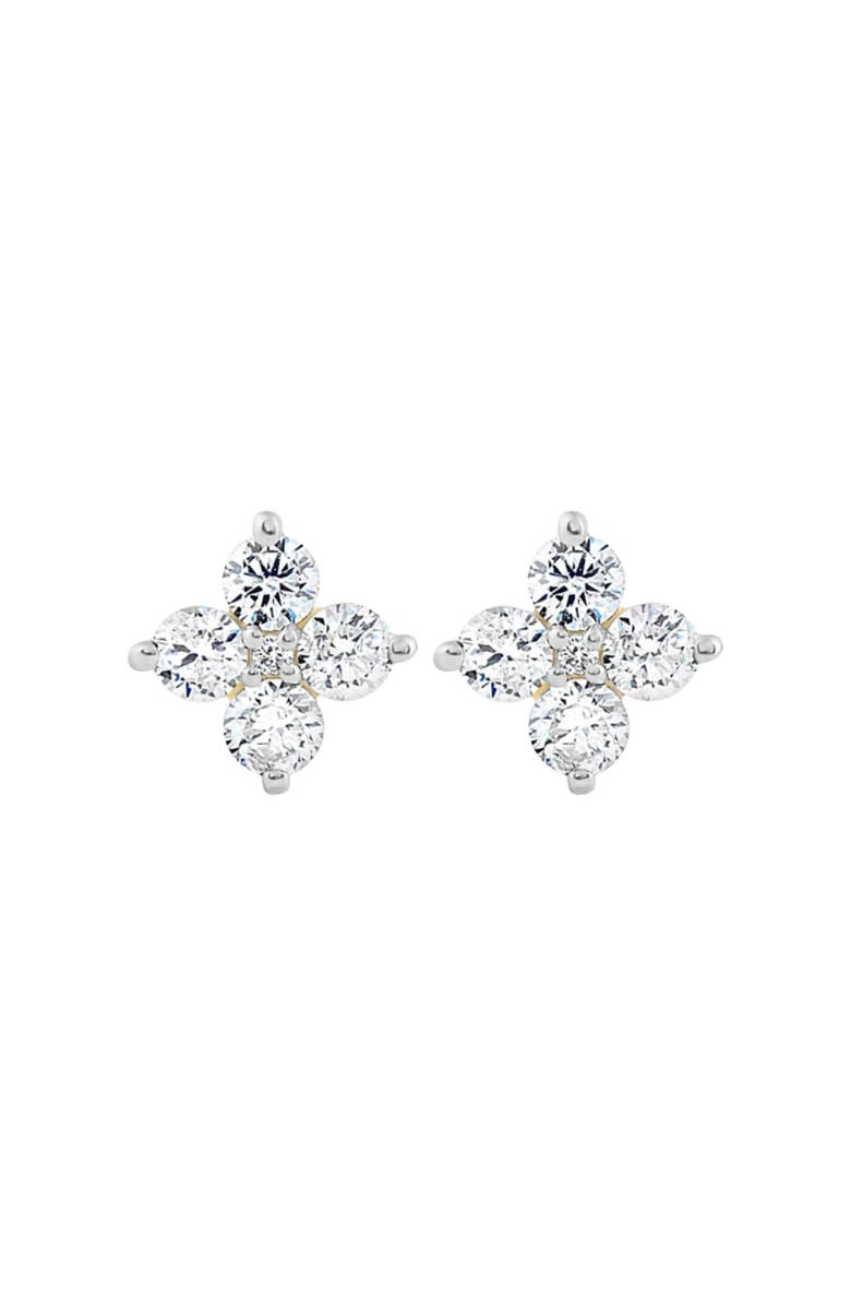 Bliss Diamond 1/2 Ct T.W. Round Diamond Star Studs Women's Gold Earrings Lab Grown, Main, color,