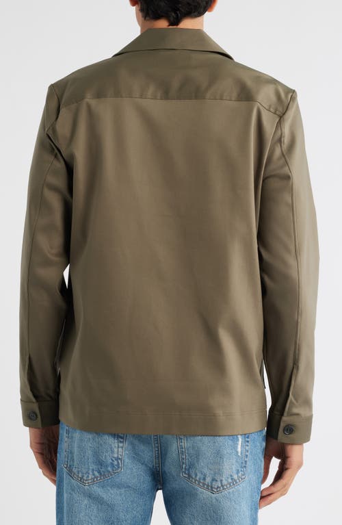 Nn07 Gabe 1710 Twill Chore Jacket In Brown