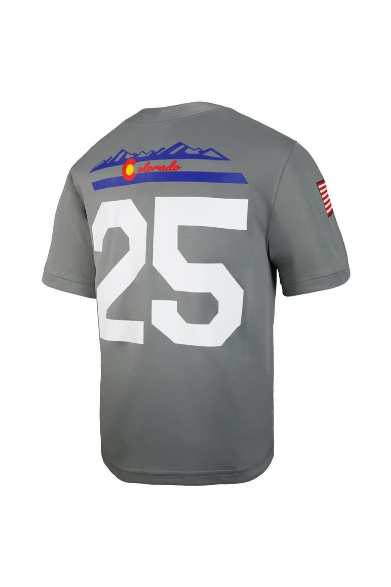 Youth Nike #25 Gray Air Force Falcons APLS Fighting Falcon Collection Football Game Jersey, Alternate, color, Gray