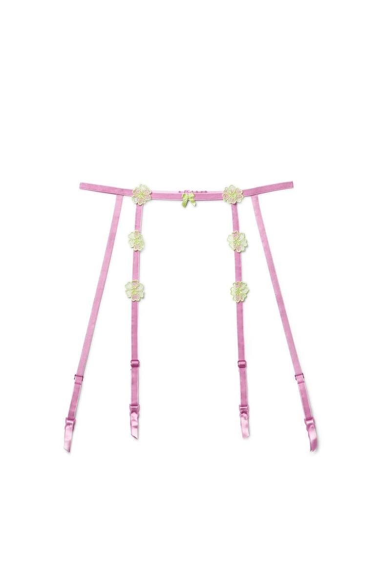 Adore Me Meadow Garter Belt Lingerie, Main, color, Medium Purple