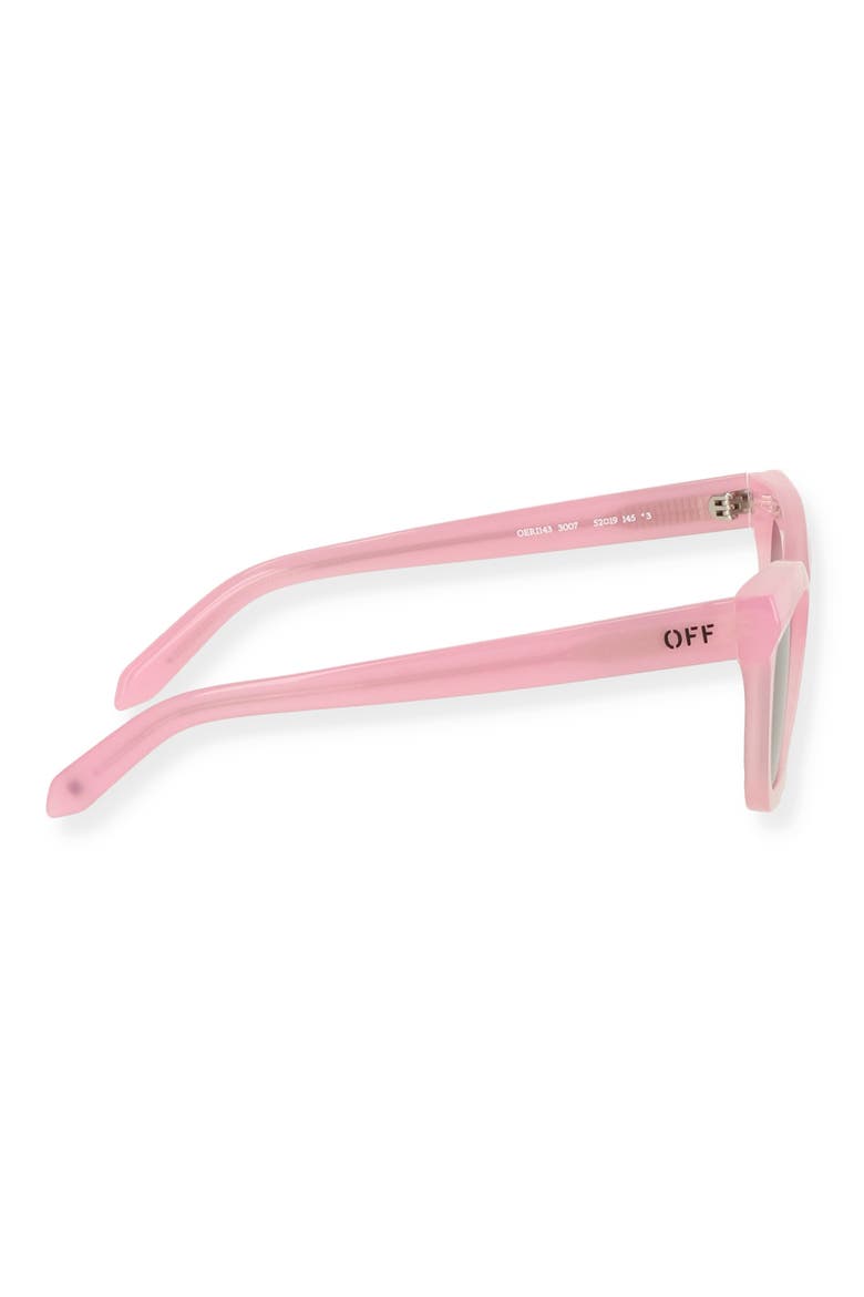 Lincoln 52mm Square Sunglasses, Alternate, color, PINK DARK GREY