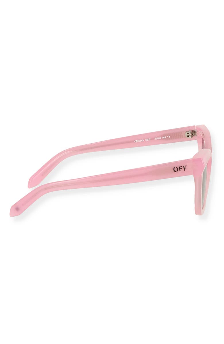 Off-White Lincoln 52mm Square Sunglasses, Alternate, color, 
