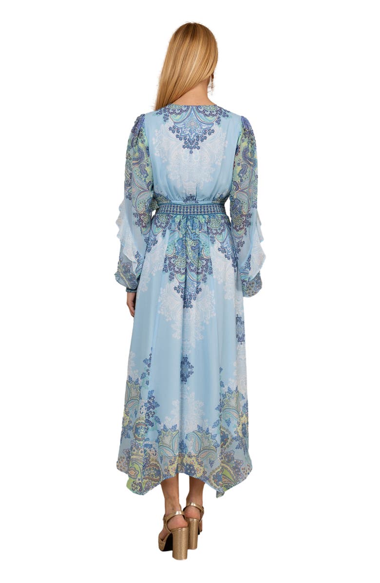 Hale Bob Kamilah Chiffon Dress, Alternate, color, Blue