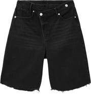 AllSaints Aki Crossover Denim Shorts