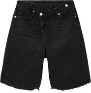 AllSaints Aki Crossover Denim Shorts