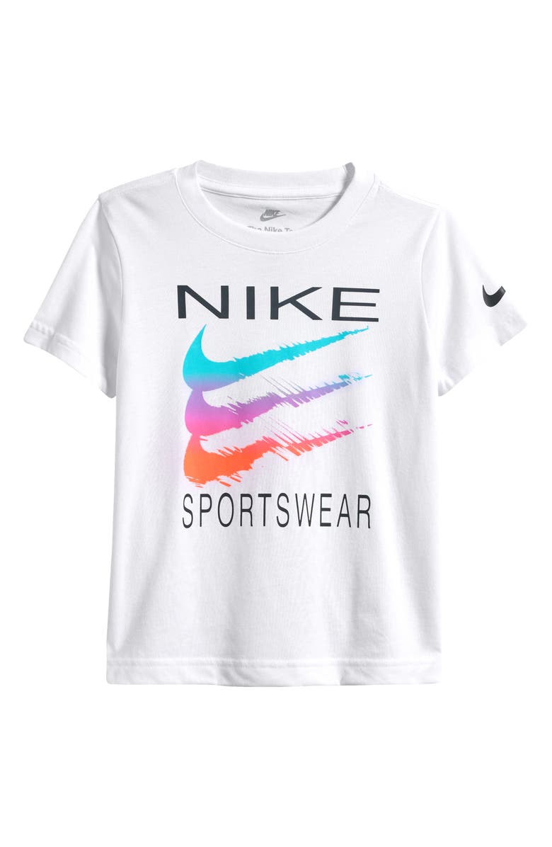 Nike Kids' Sportswear Swoosh Graphic T-Shirt, Main, color, 