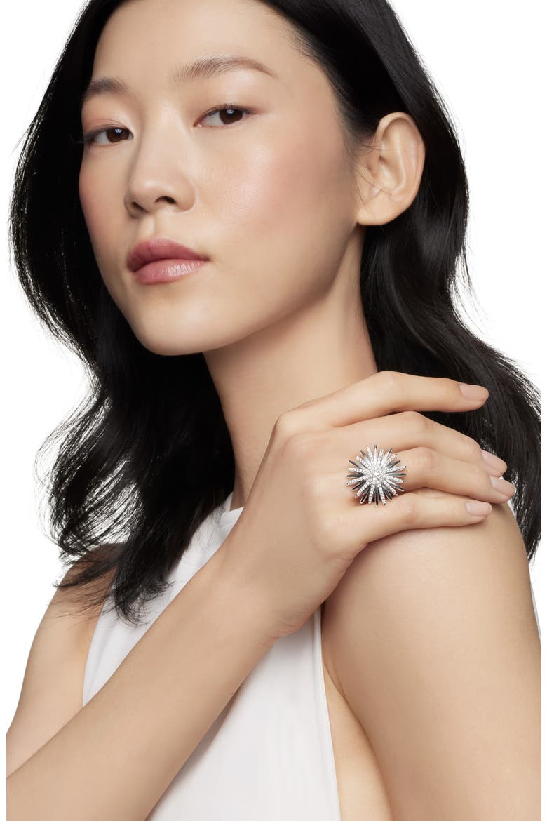 Starbust Diamond Ring, Alternate, color, DIAMOND/ SILVER