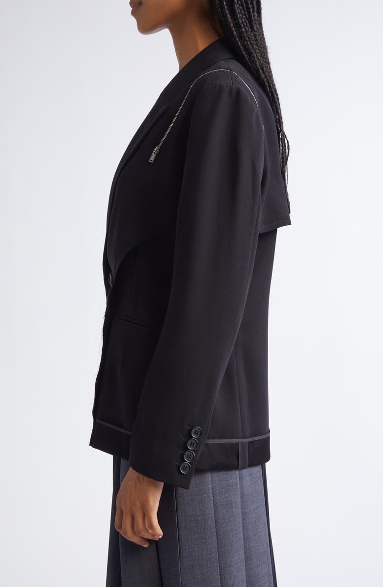 Undercover Inverted Blazer, Alternate, color, Black