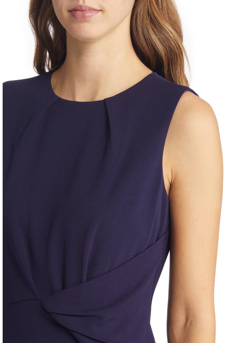 Side Drape Sheath Dress, Alternate, color, MIDNIGHT NAVY