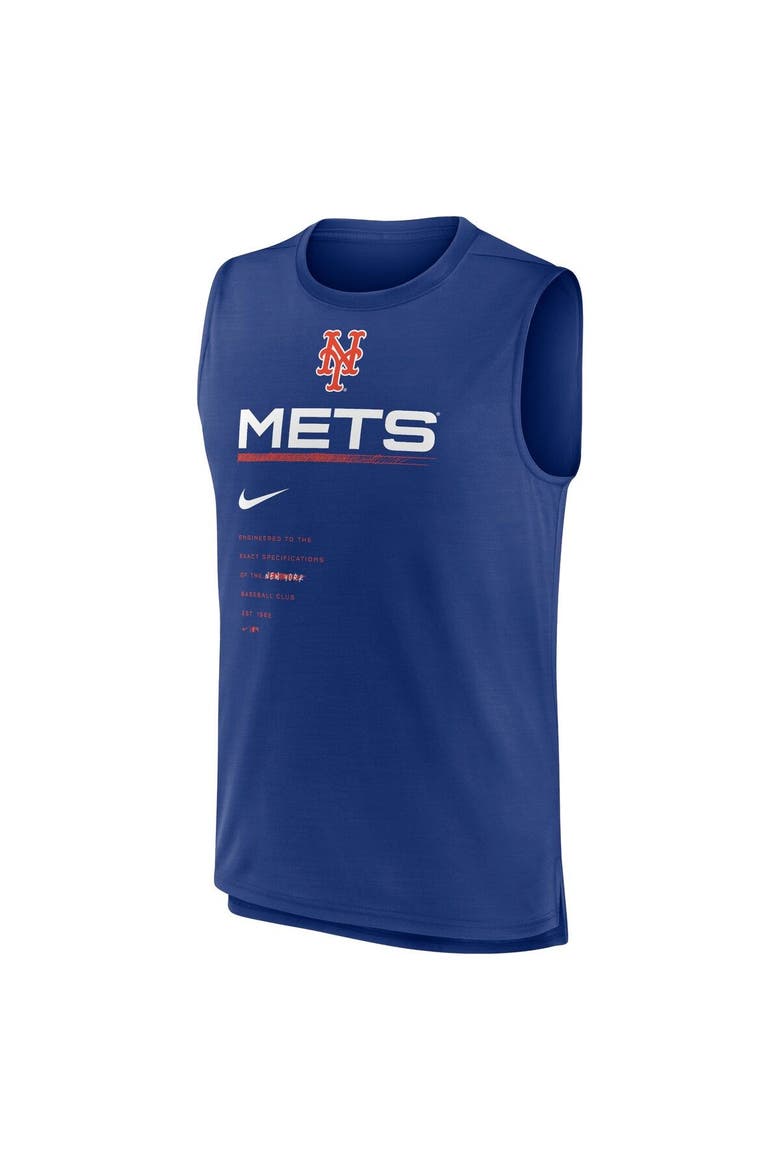 Men's Nike Royal New York Mets Exceed Performance Tank Top, Alternate, color, Royal